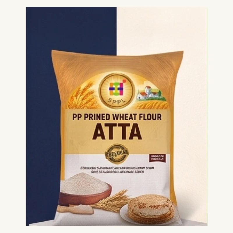 PP Printed Wheat Packaging Woven Bags packaging bag